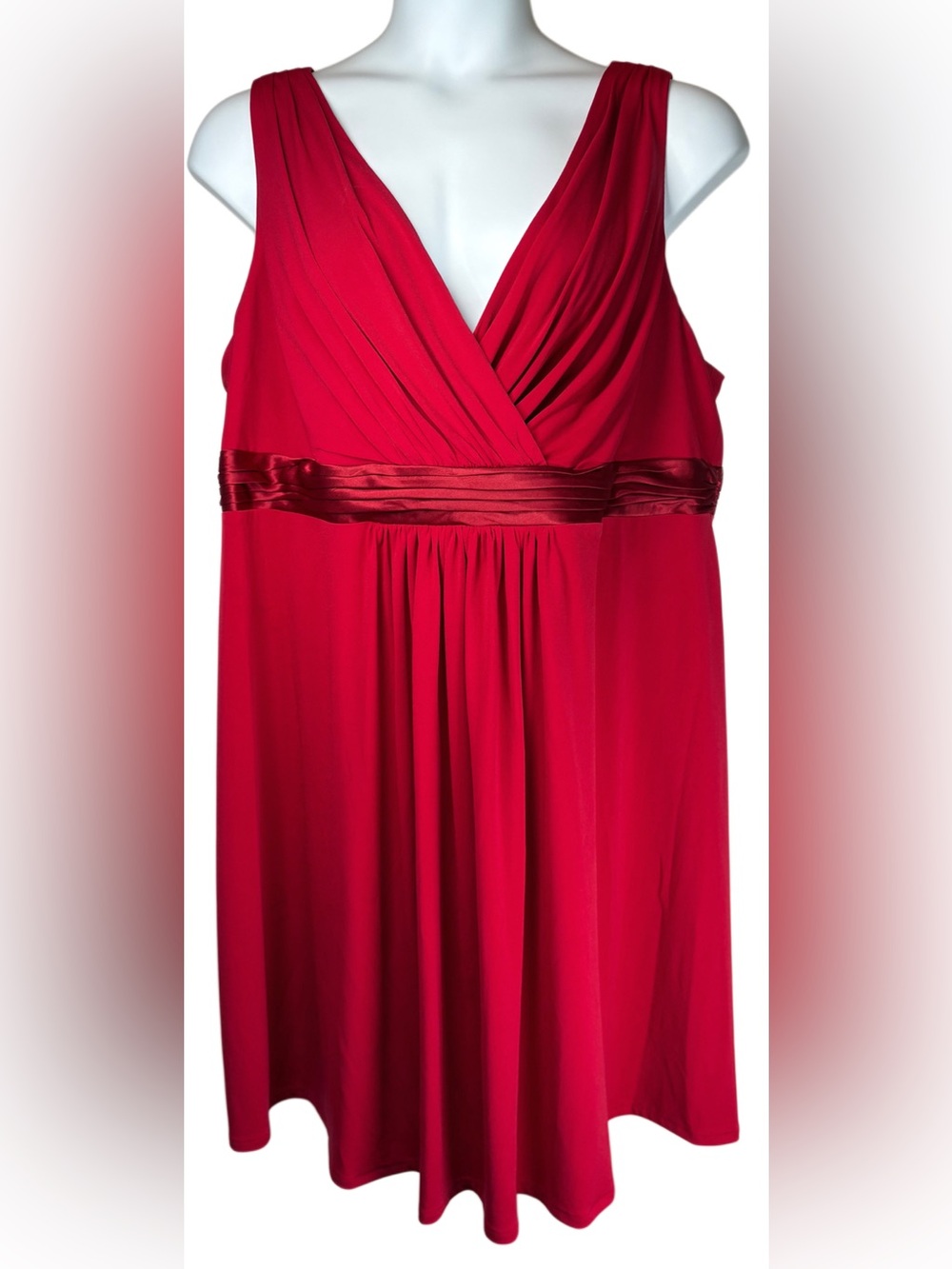 Holiday Christmas Formal Cocktail Dress V-Neck